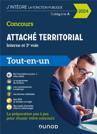 Concours Attaché territorial Interne et 3e voie Catégorie A. Tout-en-un, Edition 2024