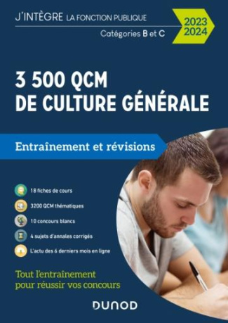 3500 QCM d'actualité et de culture générale Catégories B et C. Entraînement et révisions, Edition 20