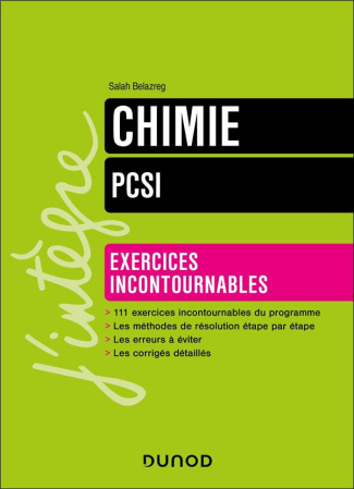 Chimie Exercices incontournables PCSI
