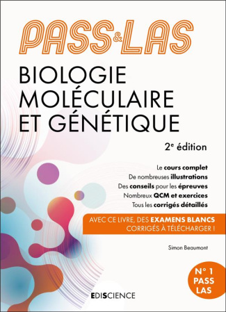 PASS & LAS Biologie moléculaire et génétique. 2e édition