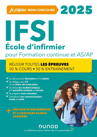 IFSI Ecole d'infirmier pour formation continue et AS/AP. Edition 2025