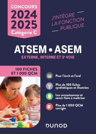 Concours ATSEM/ASEM Externe, interne et 3e voie Catégorie C. Edition 2024-2025