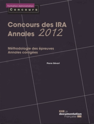 Concours des IRA. Annales 2012