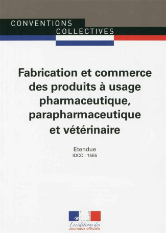 Fabrication et commerce des produits à usage pharmaceutique, parapharmaceutique et vétérinaire. IDCC