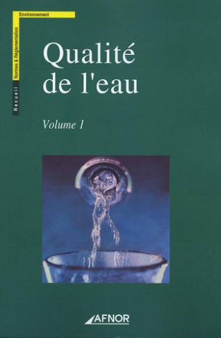 QUALITE DE L'EAU - 2 VOLUMES AVEC CD-ROM