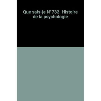 HISTOIRE DE LA PSYCHOLOGIE