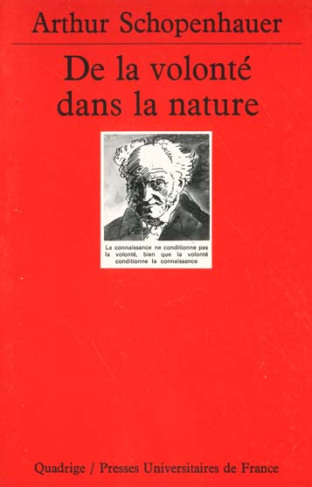 DE LA VOLONTE DANS LA NATURE. 2ème édition