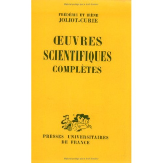 OEUVRES SCIENTIFIQUES COMPLETES