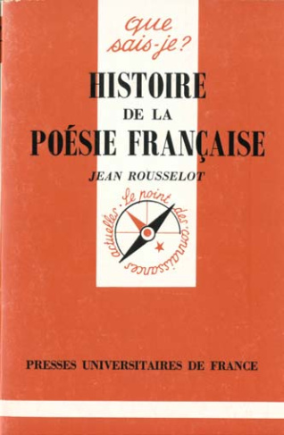 HISTOIRE DE LA POESIE FRANCAISE. Des origines à 1940, 4ème édition