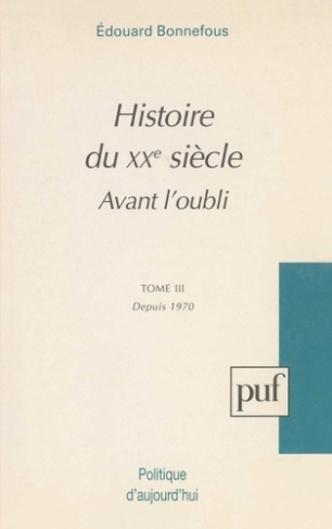 Avant l'oubli Tome 3 : Depuis 1970