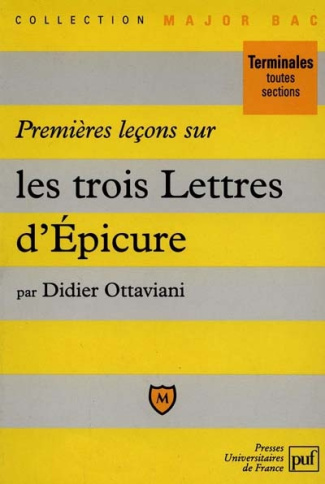 Premières leçons sur les trois Lettres d'Epicure