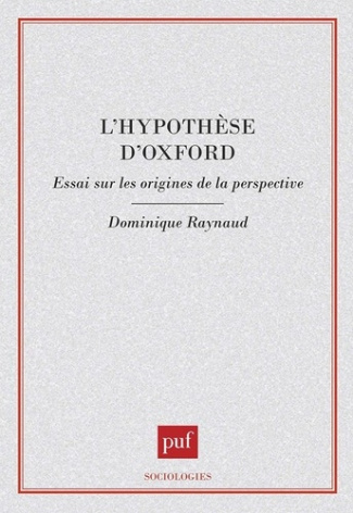 L'HYPOTHESE D'OXFORD. Essai sur les origines de la perspective