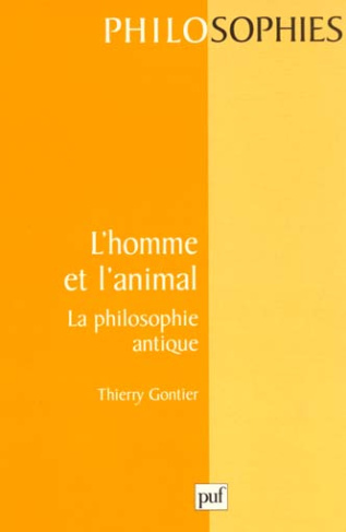 L'homme et l'animal. La philosophie antique