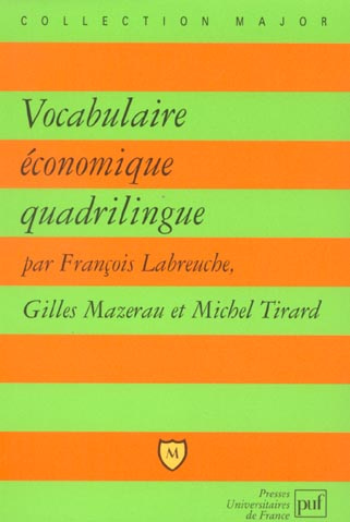 Vocabulaire économique quadrilingue