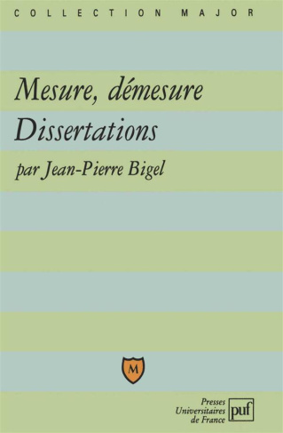 Mesure, démesure. Dissertations