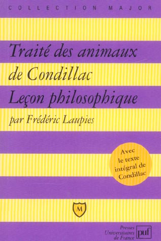 Traité des animaux de Condillac. Leçon philosophique