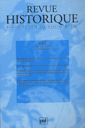 Revue historique N° 633, Janvier 2005