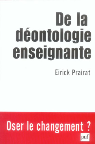 De la déontologie enseignante