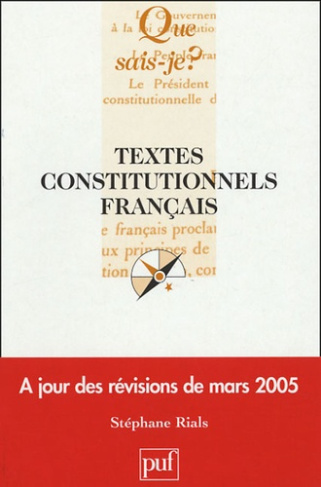 Textes constitutionnels français. 19e édition
