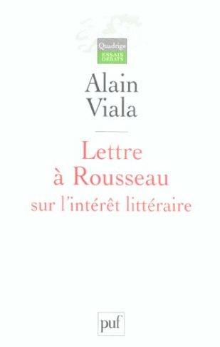 Lettre à Rousseau sur l'intérêt littéraire