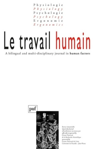 Le travail humain Volume 69 N° 1, Janvier 2006