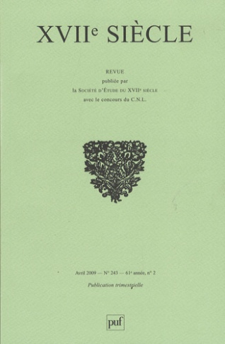 XVIIe siècle N° 243, Avril 2009