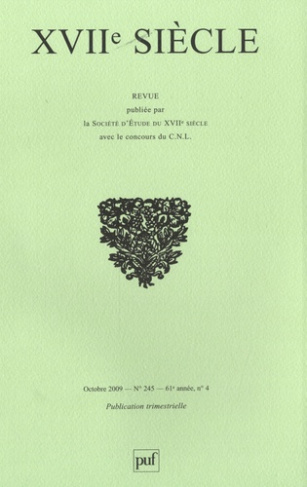 XVIIe siècle N° 245 : Ut pictura poesis : poésie et peinture au XVIIe siècle