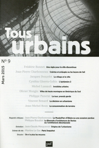 Tous urbains N° 9, Mars 2015
