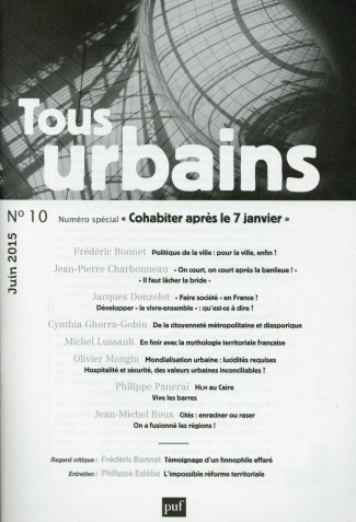Tous urbains N° 10, Juin 2015 : Cohabiter après le 7 janvier