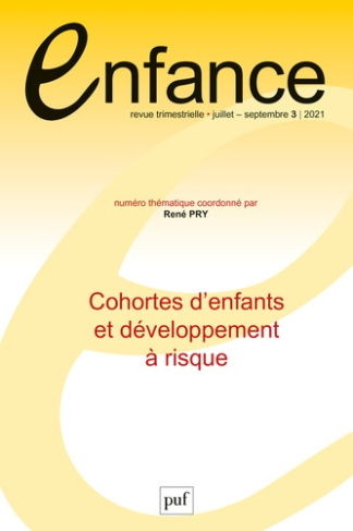 Enfance N° 73, juillet-septembre 2021 : Cohortes d'enfants et développement à risque