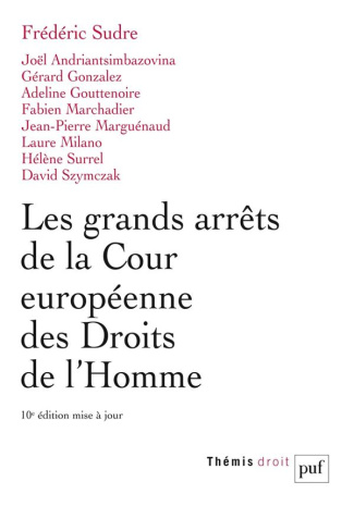 Les grands arrêts de la Cour européenne des droits de l'homme. 10e édition actualisée