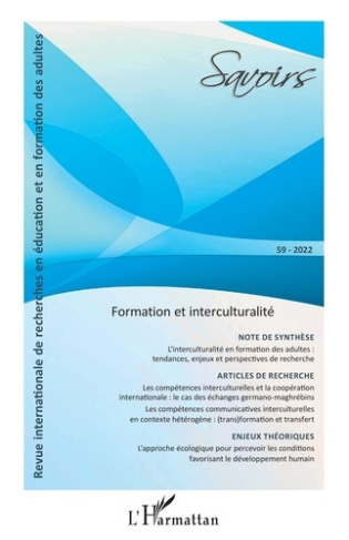 Savoirs N° 59/2022 : Formation et interculturalité