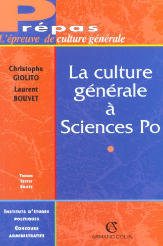 LA CULTURE GENERALE A SCIENCES PO
