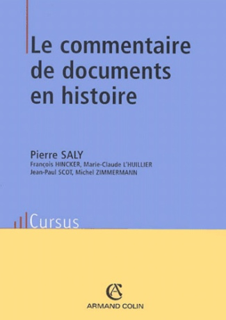 LE COMMENTAIRE DE DOCUMENTS EN HISTOIRE