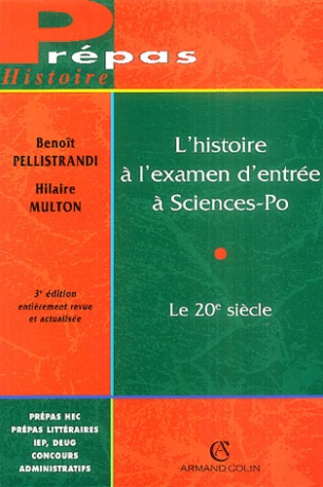 L'HISTOIRE A L'EXAMEN D'ENTREE A SCIENCES-PO