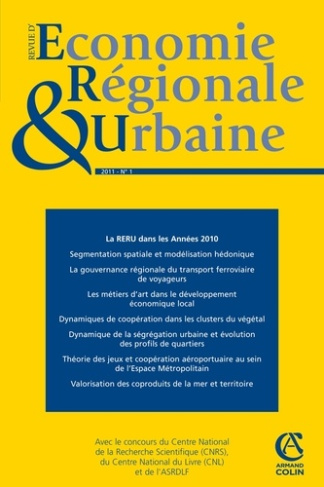 Revue d'économie régionale et urbaine N° 1/2011