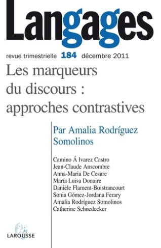 Langages N° 184, Décembre 2011 : Les marqueurs du discours : approches contrastives