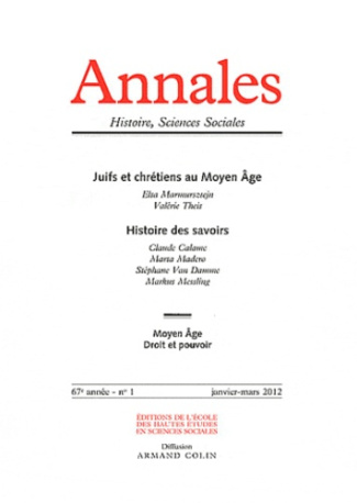 Annales Histoire, Sciences Sociales/12/Juifs et chrétiens au Moyen Age , Histoire des savoirs