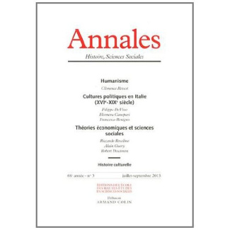 Annales Histoire, Sciences Sociales/32013/Annales Histoire, Sciences Sociales Tome 32013