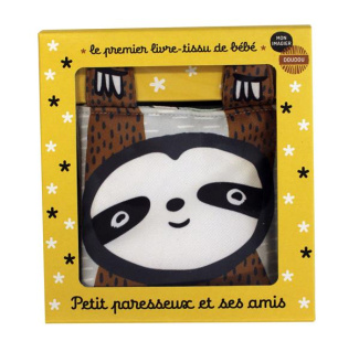 Petit paresseux et ses amis. Le premier livre-tissu de bébé