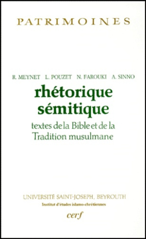 Rhétorique sémitique. Textes de la Bible et de la Tradition musulmane
