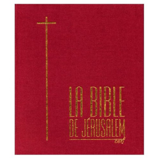 LA BIBLE DE JERUSALEM. 24,3 x 21, reliée grenat, édition 1998