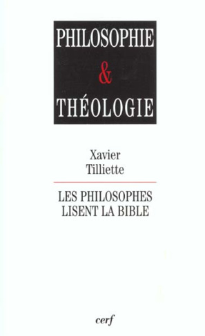 Les philosophes lisent la Bible