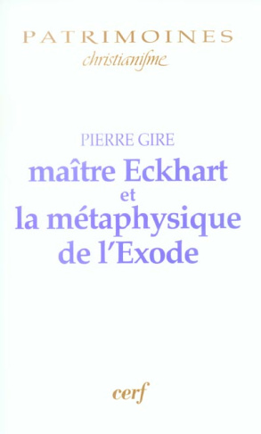 Maître Eckhart et la métaphysique de l'Exode
