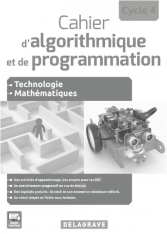 Cahier d'algorithmique et de programmation Cycle 4. Livre du professeur