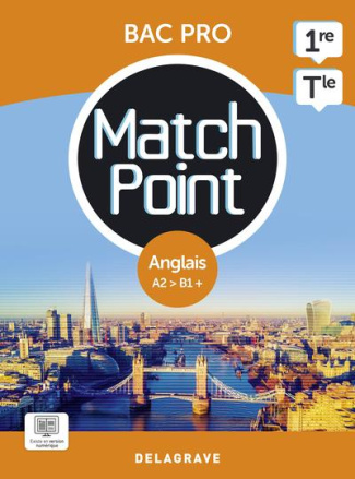 Anglais 1re/Tle Bac Pro A2>B1  Match Point. Pochette de l'élève, Edition 2023