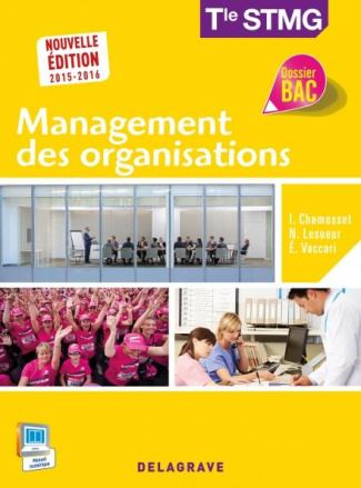 Management des organisations Tle STMG. Edition 2015-2016