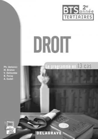 Droit 2e année BTS. Livre du professeur 2015
