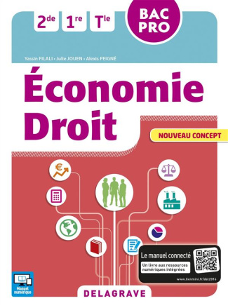 Economie Droit 2de, 1re, Tle Bac Pro. Pochette élève, Edition 2016