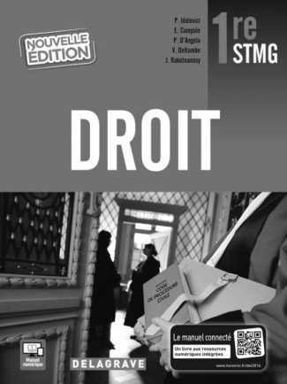 Droit 1re STMG. Livre du professeur, Edition 2016
